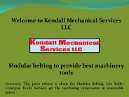 Modular Belting, Live Roller Conveyor, Docks Services