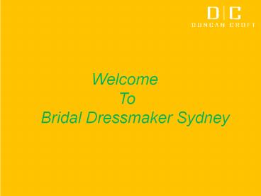 Wedding Dress Designer Sydney