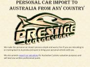 Importing Cars From UK To Australia 