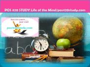 POS 420 STUDY Life of the Mind/pos420study.com