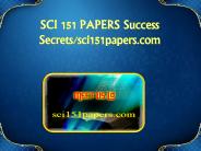 SCI 151 PAPERS Success Secrets/sci151papers.com