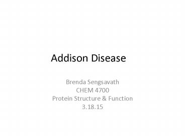 Addison Disease