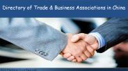 Directory of Trade & Business Associations in China