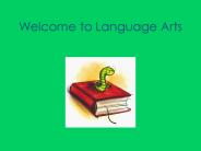 Welcome to Language Arts