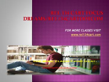 rel 134 cart Focus Dreams/rel134cartdotcom