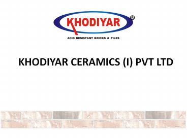 Acid Resistant Tiles & Brick Acid