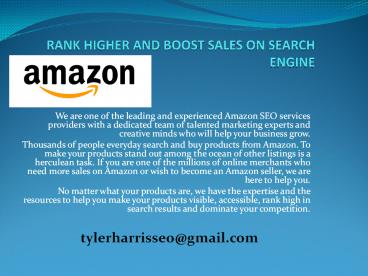 amazon seo services