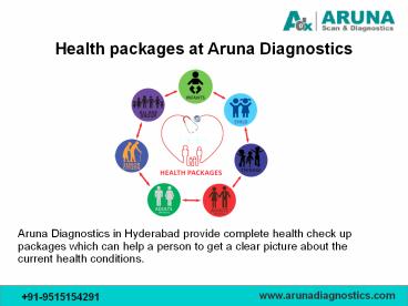 Health checkup packages in Hyderabad – Aruna Diagnostics