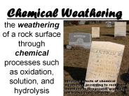Chemical Weathering