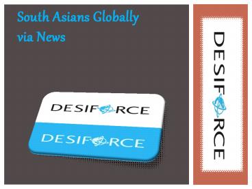 South Asians Globally via News