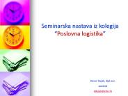 Seminarska nastava iz kolegija 
