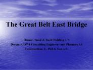 The Great Belt East Bridge