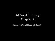 AP World History Chapter 8