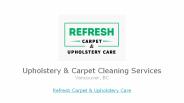 Upholstery Care & Carpet Cleaning - Vancouver BC