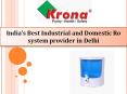 Ro Water Purifier manufacturer, Supplier in Delhi