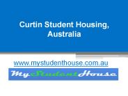 Curtin Student Housing, Australia - www.mystudenthouse.com.au