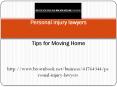 Tips for moving home PowerPoint PPT Presentation