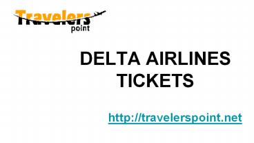 DELTA AIRLINES TICKETS