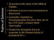 Psalms of Solomon
