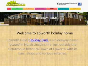 Static caravan parks South Yorkshire