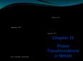 Chapter 11: Phase Transformations PowerPoint PPT Presentation