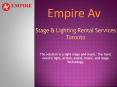 Unforgettable Stage and Lighting Rental Services Toronto – Setting the Mood of your Party PowerPoint PPT Presentation