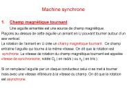 Machine synchrone
