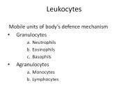 Leukocytes