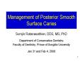 Management of Posterior Smooth Surface Caries PowerPoint PPT Presentation
