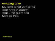Amazing Love