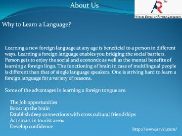Virtual School of Foriegn Languages