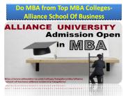 Alliance University- Top B-School in Bangalore