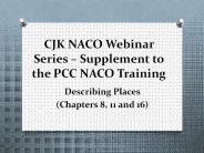 CJK NACO Webinar Series 