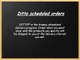 Ditto scheduled orders PowerPoint PPT Presentation