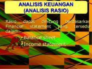 Rasio dapat dihitung berdasarkan Financial statement yang tersedia dalam: