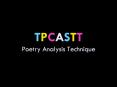 TPCASTT Poetry Analysis Technique PowerPoint PPT Presentation