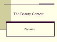 The Beauty Contest
