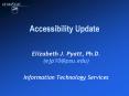 Accessibility Update PowerPoint PPT Presentation