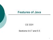 Features of Java