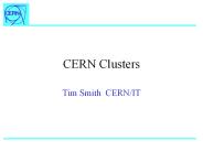 CERN Clusters