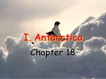 I. Antarctica