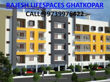 Rajesh Lifespaces Ghatkopar | Mumbai Property Project