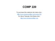 COMP 220 Complete Class
