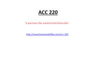 ACC 220 Complete Class