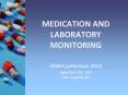Medication and Laboratory Monitoring PowerPoint PPT Presentation