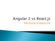 Angular 2 vs react