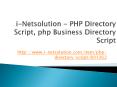 i-Net - PHP Directory Script, php Business Directory Script PowerPoint PPT Presentation