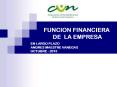 FUNCION FINANCIERA DE LA EMPRESA PowerPoint PPT Presentation