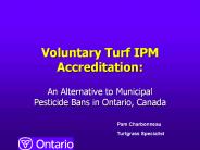 Voluntary Turf IPM Accreditation: