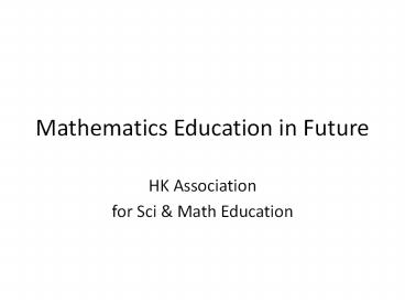 Mathematics%20Education%20in%20Future